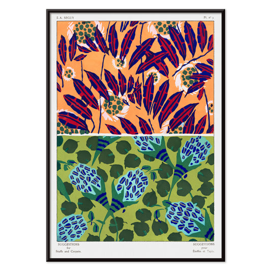 , with black aluminium frame on white background