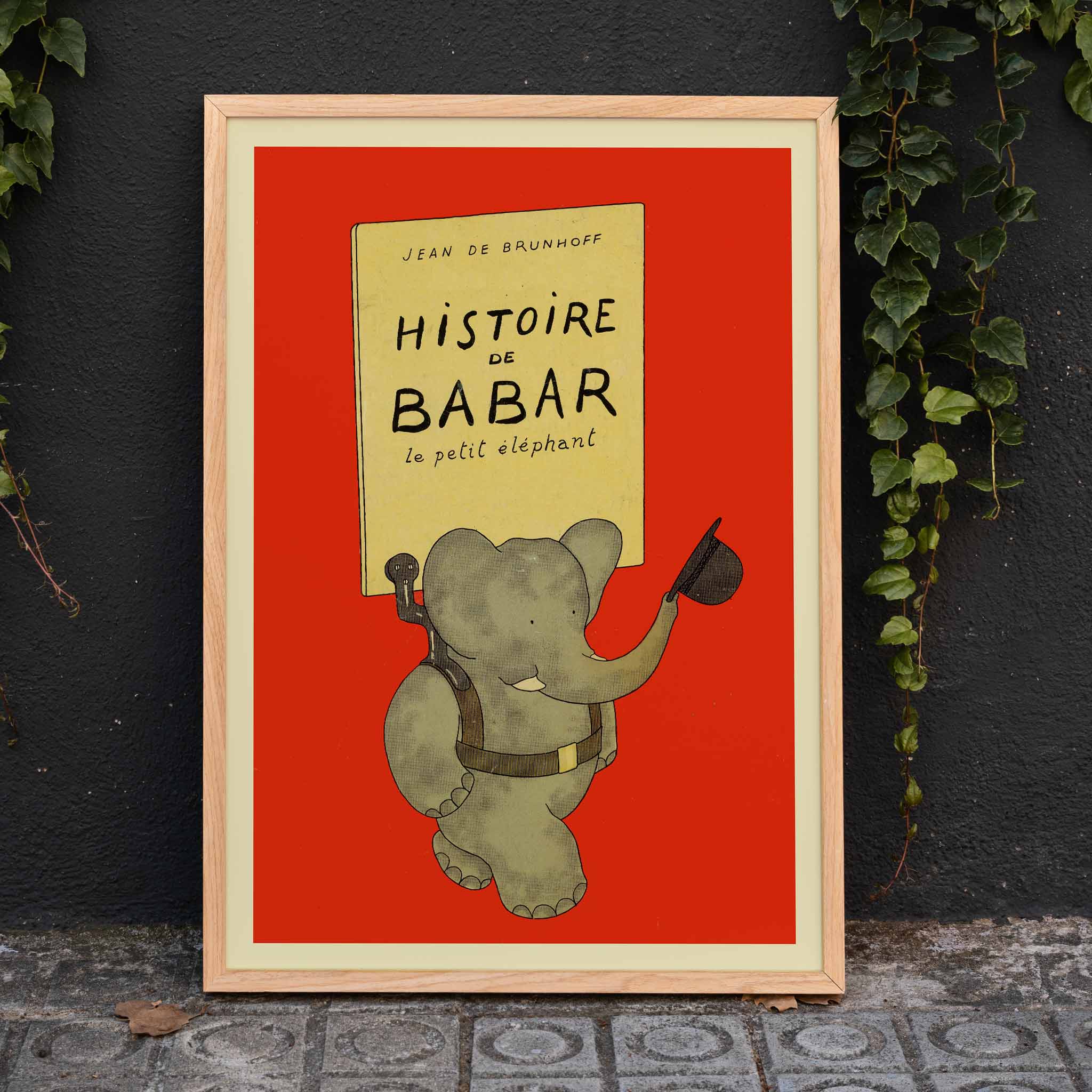 Poster | Histoire de Babar Elephant by Jean de Brunhoff | MORYARTY ...