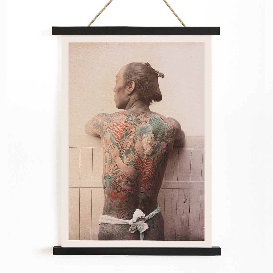 , with wooden magnetic frame on white background