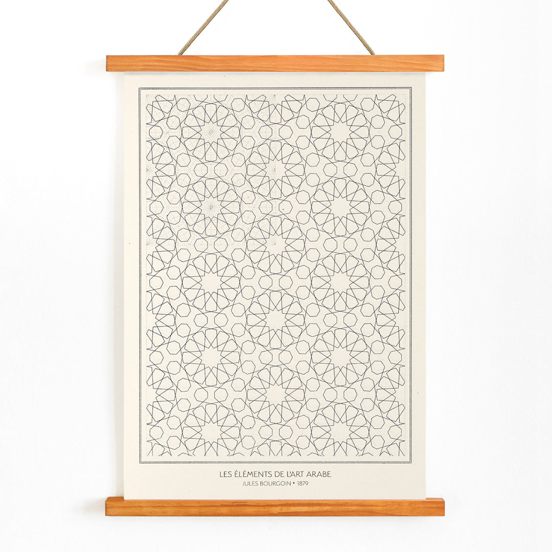 , with wooden magnetic frame on white background