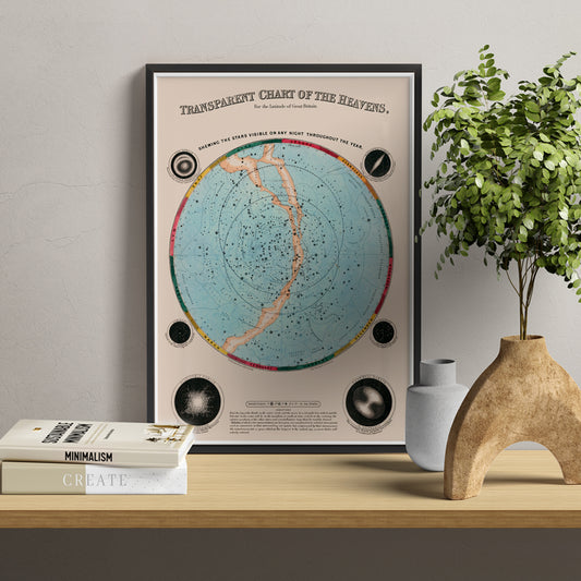 , framed and displayed in home decor