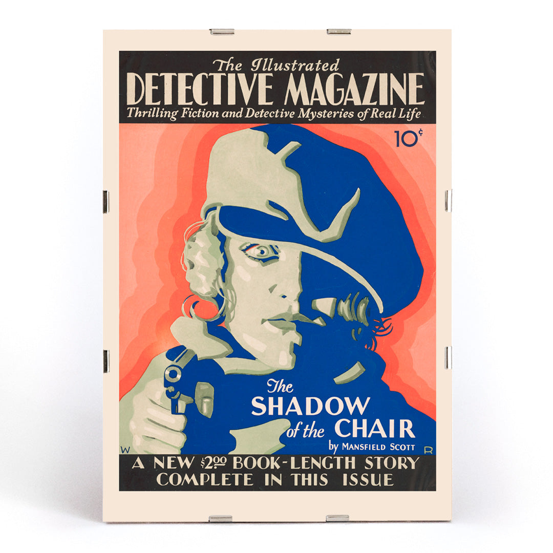 , framed and displayed in modern living room decor