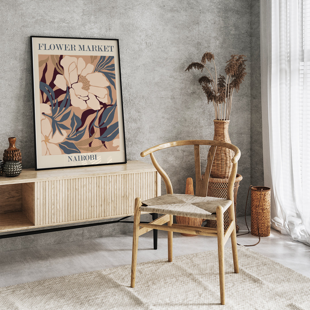 , framed and displayed in home decor