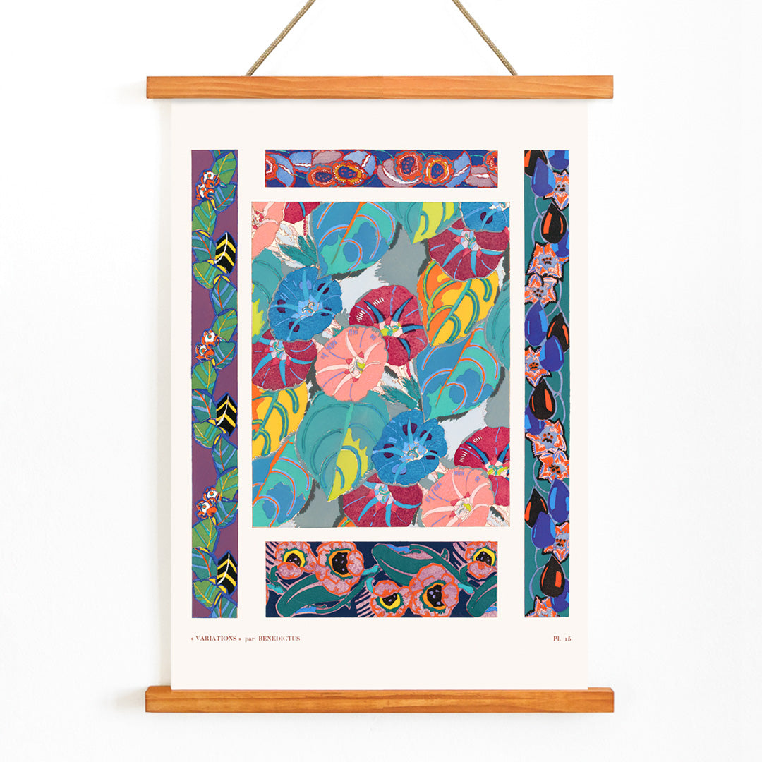 , with wooden magnetic frame on white background