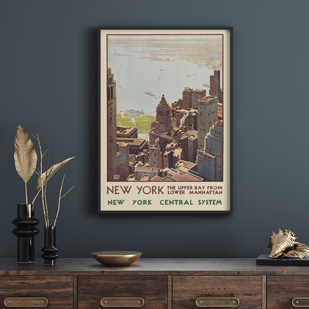 , framed and displayed in home decor