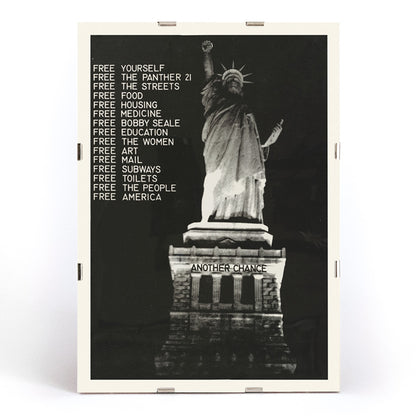 , framed and displayed in modern living room decor