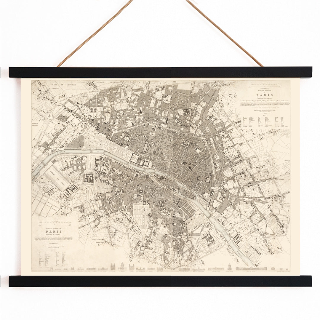 , with wooden magnetic frame on white background