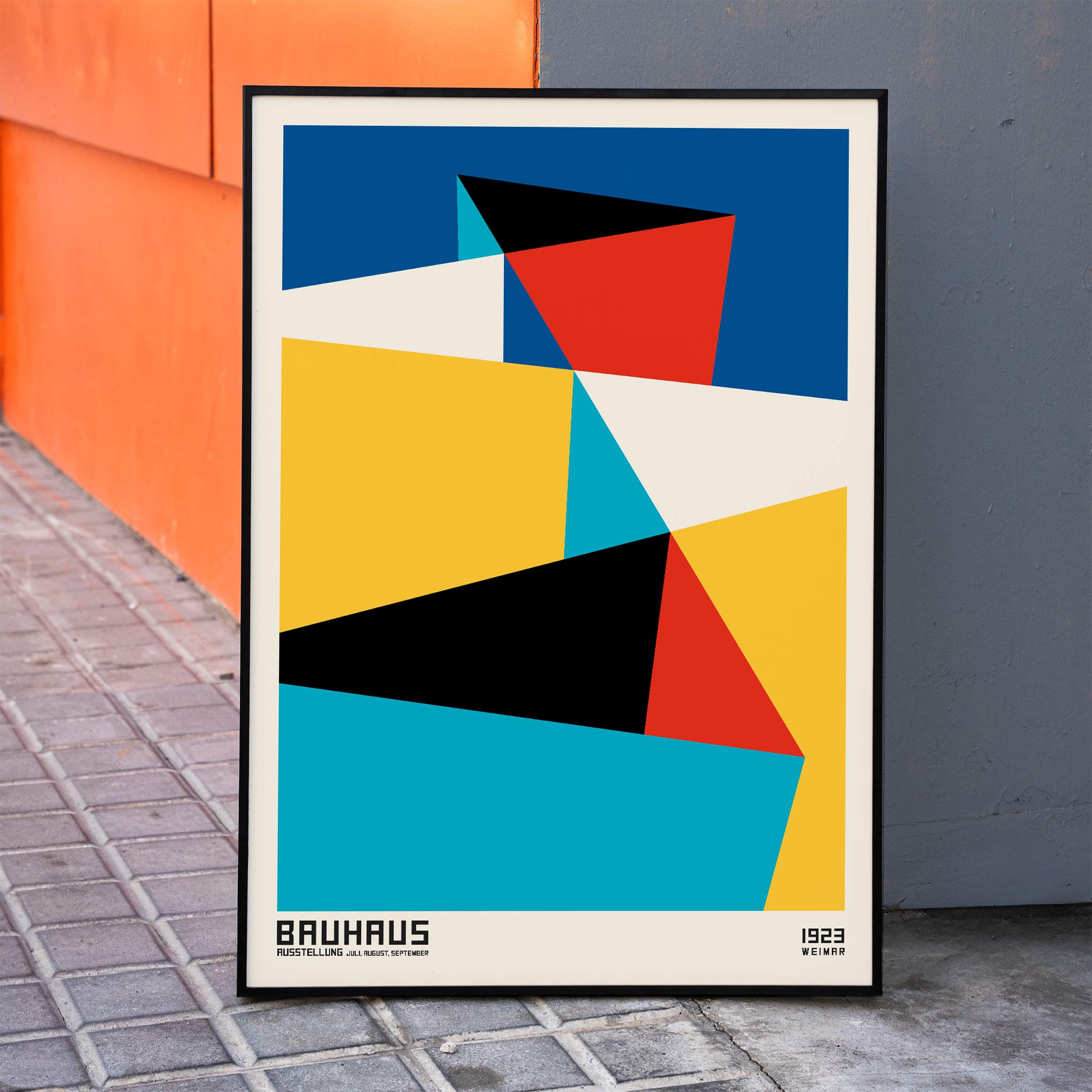 北欧 Abstract Geometric Artwork ポスター A1版 Poster | Arte geométrica Bauhaus 15 | MORYARTY