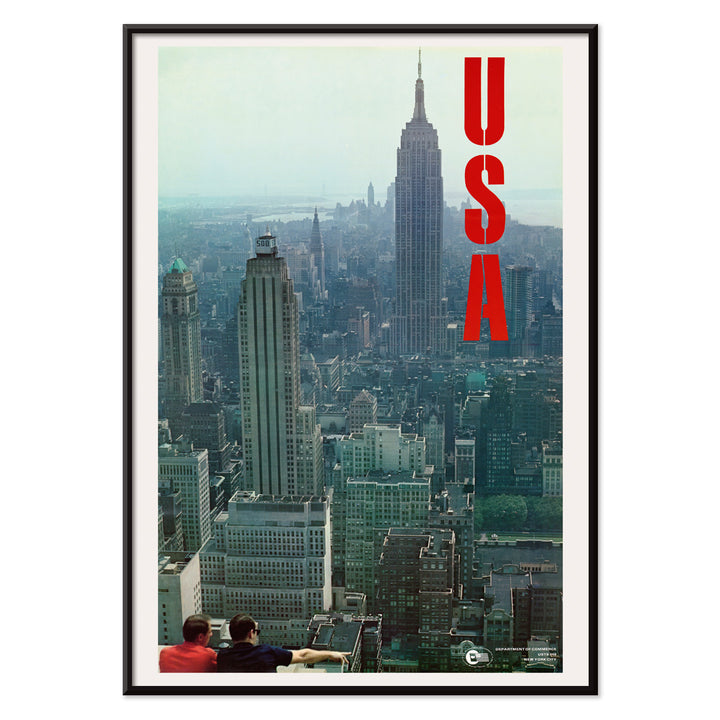 , with black aluminium frame on white background