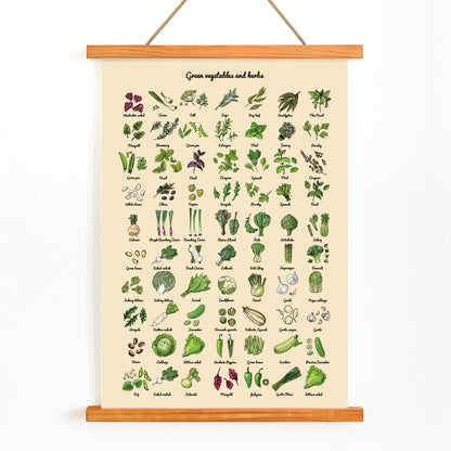 , with wooden magnetic frame on white background