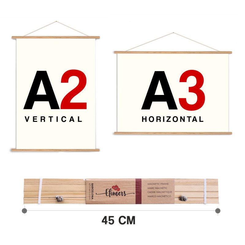 Magnetic Frame A2/A3 - 45 cm - Natural
